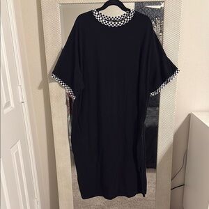 Dressed In Lala Checkered & Black Maxi Dress